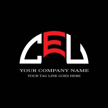 CFJ harf logosu vektör grafikli yaratıcı tasarım