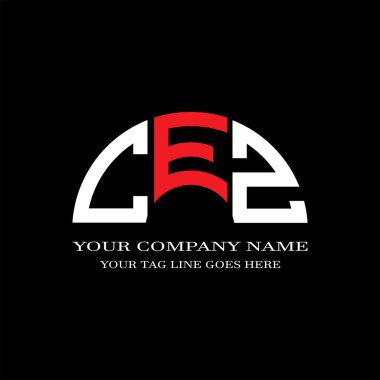 CFJ harf logosu vektör grafikli yaratıcı tasarım