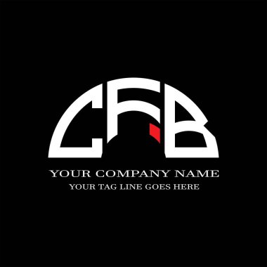 CFJ harf logosu vektör grafikli yaratıcı tasarım