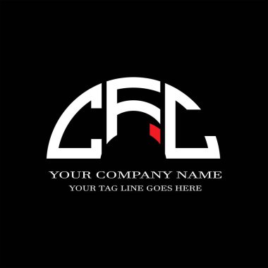 CFJ harf logosu vektör grafikli yaratıcı tasarım