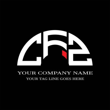 CMZ harf logosu vektör grafikli yaratıcı tasarım