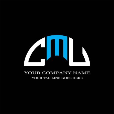 CMZ harf logosu vektör grafikli yaratıcı tasarım