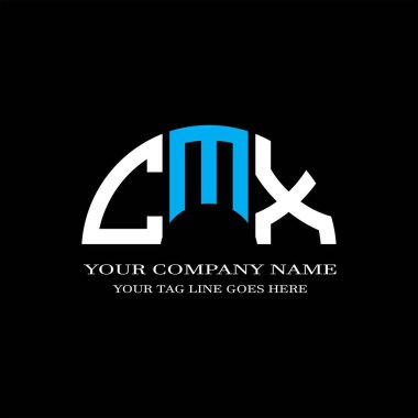 CMZ harf logosu vektör grafikli yaratıcı tasarım