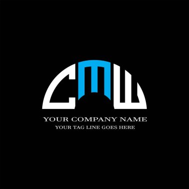 CMZ harf logosu vektör grafikli yaratıcı tasarım