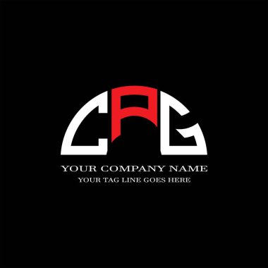Vektör grafikli CPG harf logosu yaratıcı tasarımı