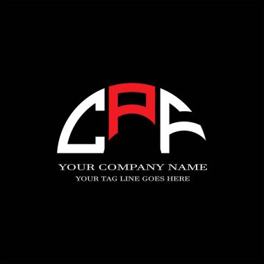 CPF harf logosu vektör grafikli yaratıcı tasarım