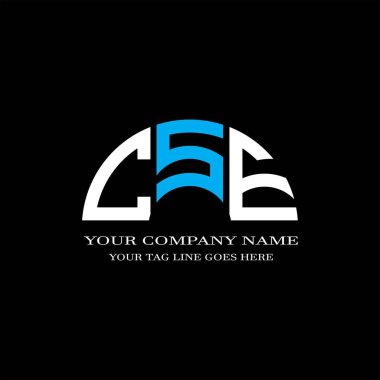 CSE harfi logosu vektör grafikli yaratıcı tasarım