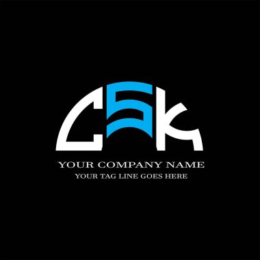 CSK harf logosu vektör grafikli yaratıcı tasarım