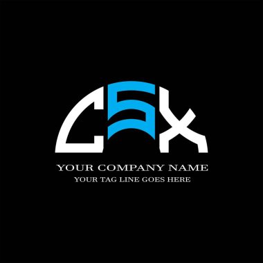 CSX harf logosu vektör grafikli yaratıcı tasarım