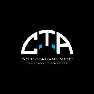 CTA harf logosu vektör grafikli yaratıcı tasarım