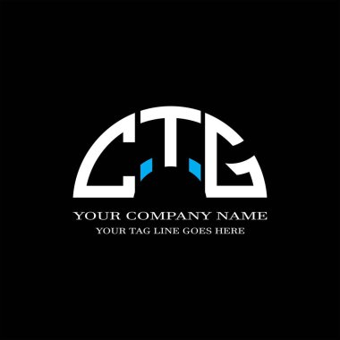 CTG harf logosu vektör grafikli yaratıcı tasarım