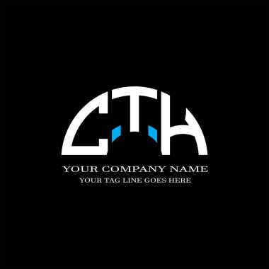 CTH harf logosu vektör grafikli yaratıcı tasarım