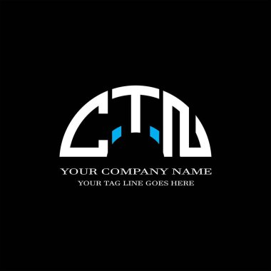 CTN harf logosu vektör grafikli yaratıcı tasarım