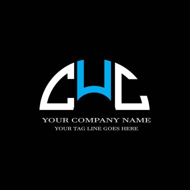 Vektör grafikli CUC harf logosu yaratıcı tasarımı
