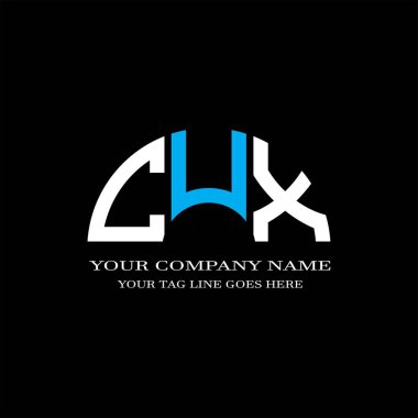 CUX harf logosu vektör grafikli yaratıcı tasarım