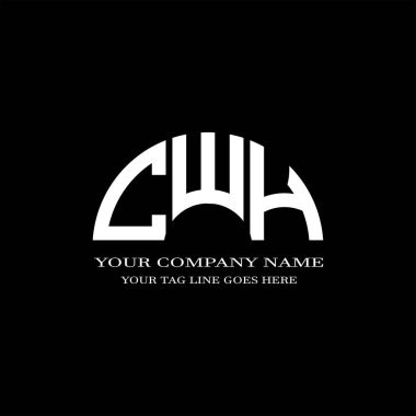 CWH harf logosu vektör grafikli yaratıcı tasarım