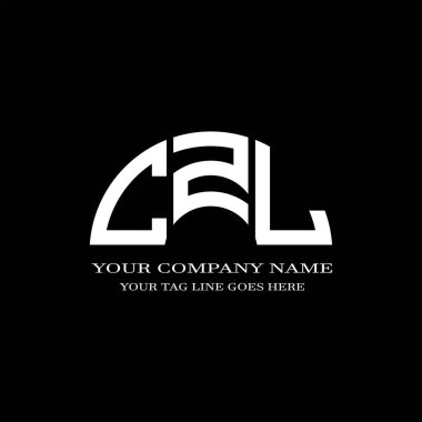 Vektör grafikli CZL harf logosu yaratıcı tasarımı