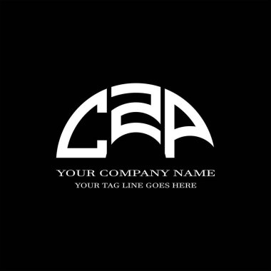 CZP harfi logosu vektör grafikli yaratıcı tasarım