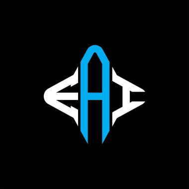 EAI harf logosu vektör grafikli yaratıcı tasarım