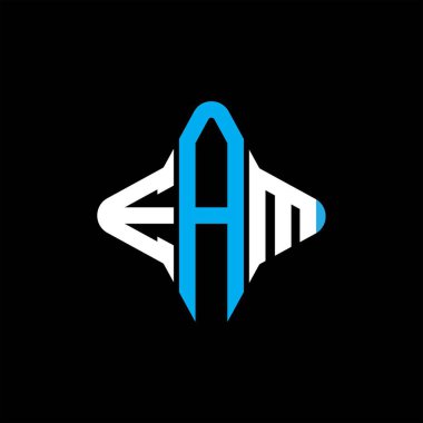 EAM harfi logosu vektör grafikli yaratıcı tasarım