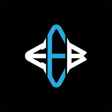 EEB harfi logosu vektör grafikli yaratıcı tasarım