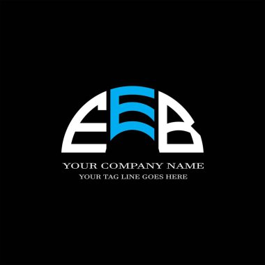 EEB harfi logosu vektör grafikli yaratıcı tasarım