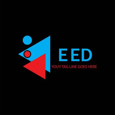 EED harf logosu vektör grafikli yaratıcı tasarım
