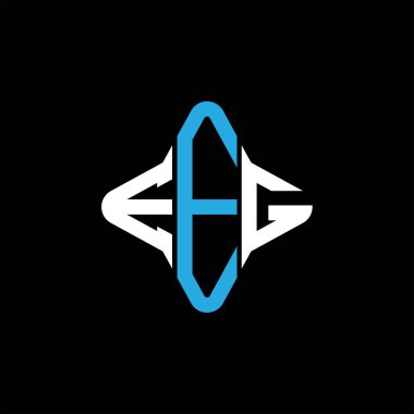 EEG harfi logosu vektör grafikli yaratıcı tasarım