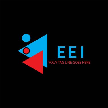 Vektör grafikli AÇİ harf logosu yaratıcı tasarımı