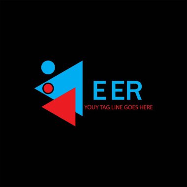 EER harf logosu vektör grafikli yaratıcı tasarım