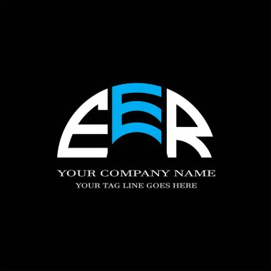EER harf logosu vektör grafikli yaratıcı tasarım