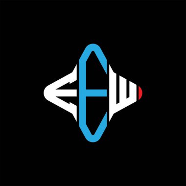 EEW harf logosu vektör grafikli yaratıcı tasarım