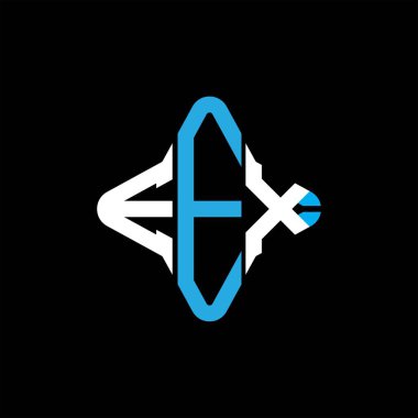 EEX harfi logosu vektör grafikli yaratıcı tasarım
