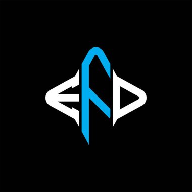 EFD harf logosu vektör grafikli yaratıcı tasarım