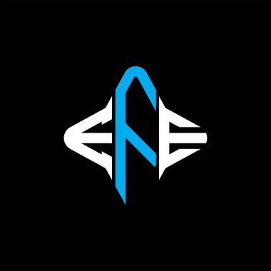 EFE harfi logosu vektör grafikli yaratıcı tasarım