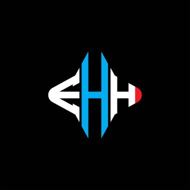 EHH harf logosu vektör grafikli yaratıcı tasarım