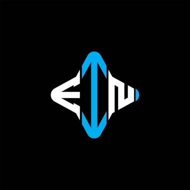 Vektör grafikli EIN harf logosu yaratıcı tasarımı