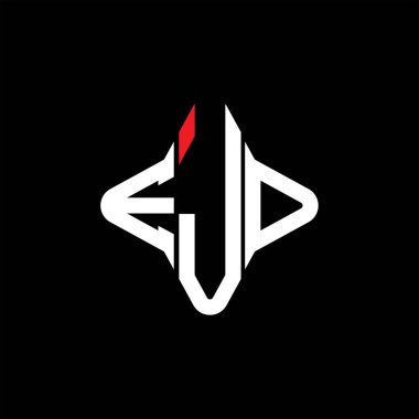 EJD harf logosu vektör grafikli yaratıcı tasarım