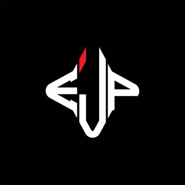 EJP harf logosu vektör grafikli yaratıcı tasarım