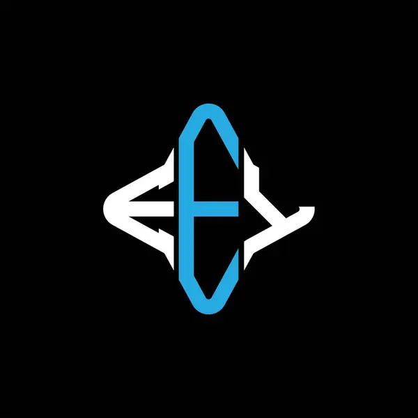 Eey Carta Logotipo Design Criativo Com Gráfico Vetorial —  Vetores de Stock