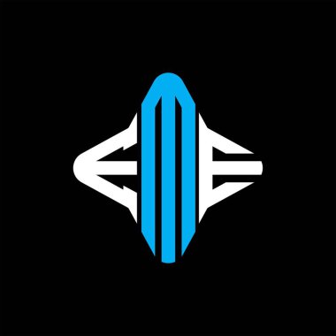 EME harfi logosu vektör grafikli yaratıcı tasarım