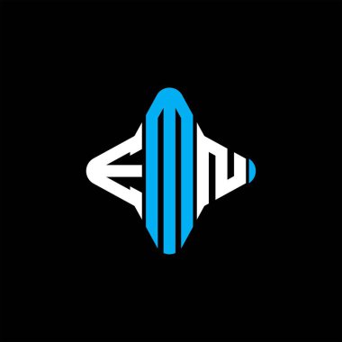EMN harf logosu vektör grafikli yaratıcı tasarım