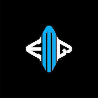 EMQ harfi logosu vektör grafikli yaratıcı tasarım