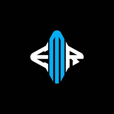 EMR harf logosu vektör grafikli yaratıcı tasarım
