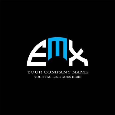 Elektromanyetik harf logosu vektör grafikli yaratıcı tasarım