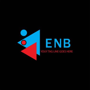 ENB harf logosu vektör grafikli yaratıcı tasarım