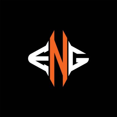 ENG harf logosu vektör grafikli yaratıcı tasarım