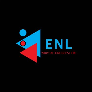 ENL harf logosu vektör grafikli yaratıcı tasarım