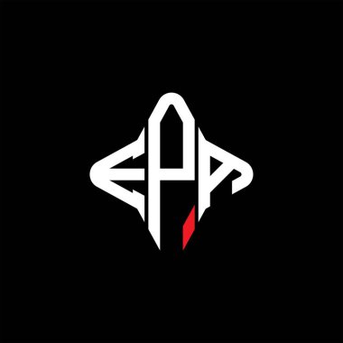 Vektör grafikli EPA harf logosu yaratıcı tasarımı