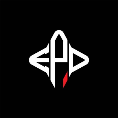 EPD harf logosu vektör grafikli yaratıcı tasarım